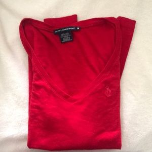Ralph Lauren V neck Long sleeve top